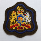 RSM Coat of Arms Arm Patch Blue Border RE Signals REME Sergeant Major Insignia