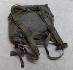 Vintage Military Bag Canvas Shoulder  or Mini Backpack Grey/Green G2 Distressed