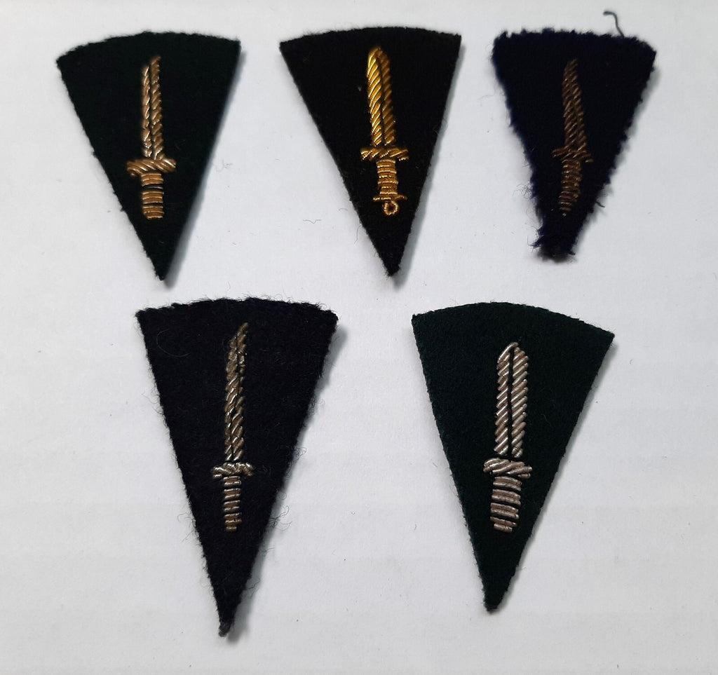British Commando Insignia Braided Patches Vintage UK Old Pattern X5