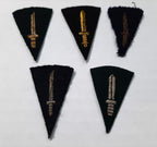 British Commando Insignia Braided Patches Vintage UK Old Pattern X5