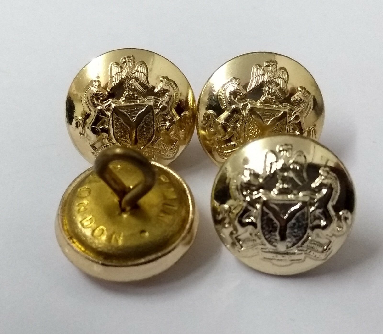 Nigerian Crest Insignia Obsolete Dress Uniform Small Looped Chinstrap Buttons