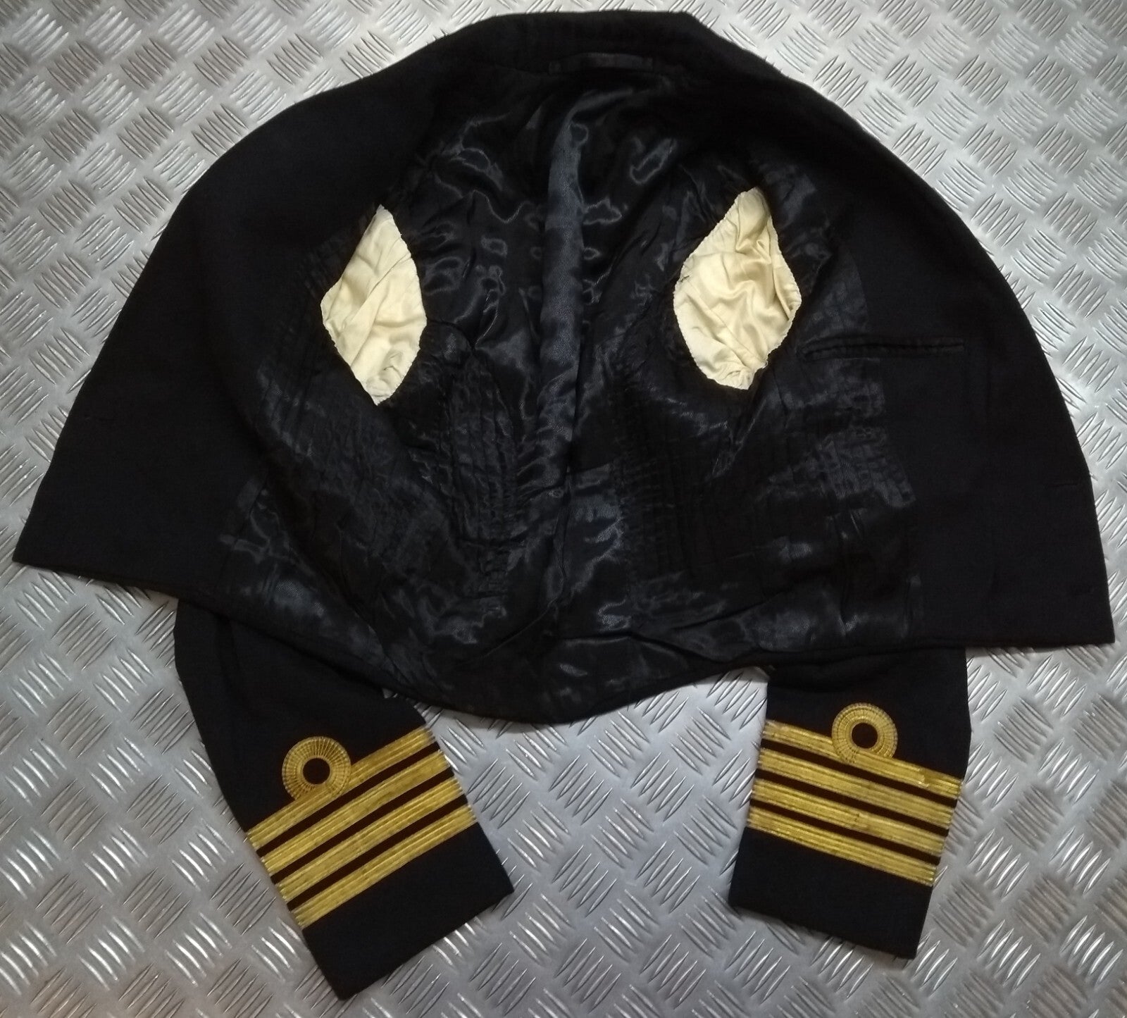 Vintage Naval Jacket 50s Pattern British Navy Mess Dress Uniform Captain Rank