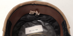 Beige Female Peaked Kepi Cap with Dark Green Rim 50cm