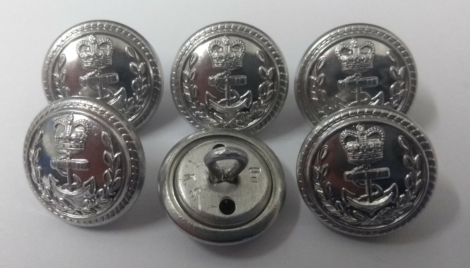 Genuine British Royal Navy RN Officers Flag Mess Dress Buttons 19.1mm 30L NEW