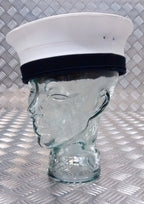 British Royal Navy Issue RN Sailors Pork Pie Hat Class II with Marks & Defects.
