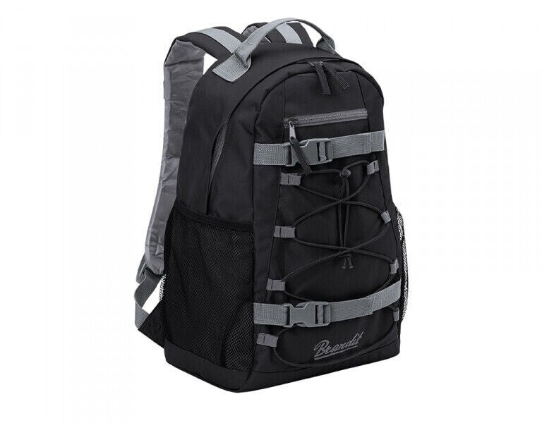 Brandit Rucksack / School Bag / Festival / Trekking Daysack Black & Grey - NEW