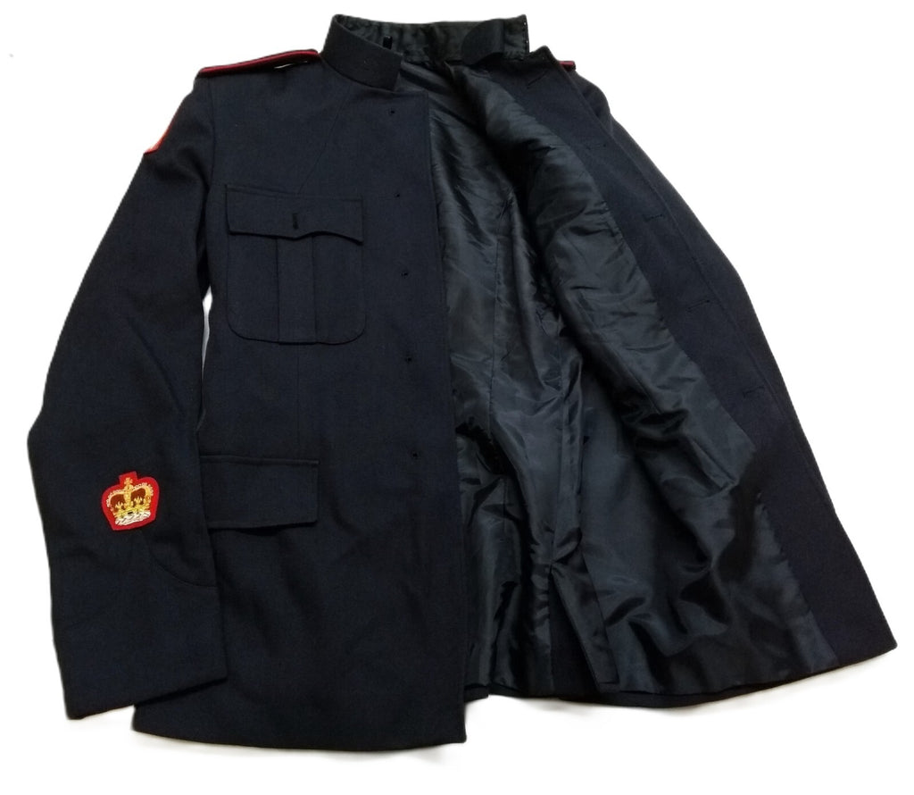 British Army No1 Jacket All Ranks Blue With Shoulder Straps No Front Buttons 100