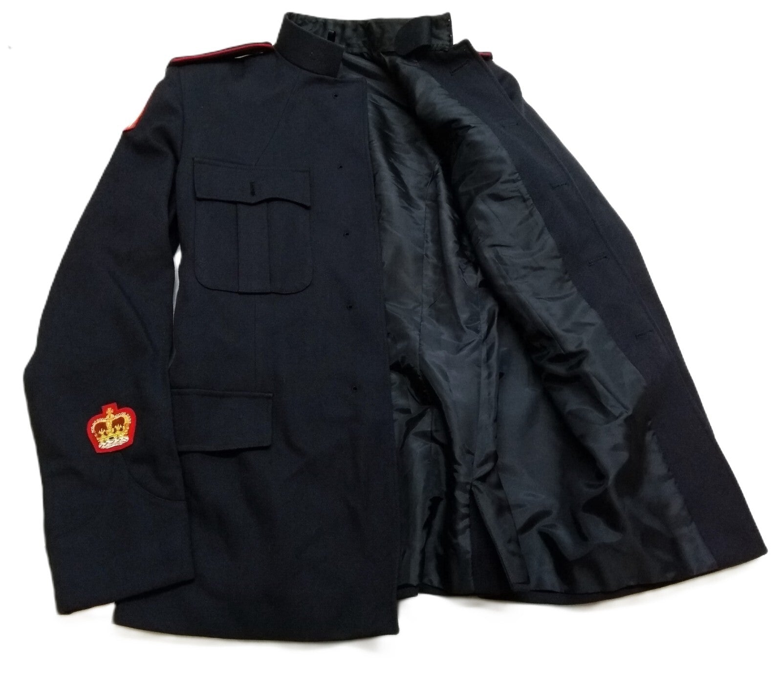 British Army No1 Jacket All Ranks Blue With Shoulder Straps No Front Buttons 100