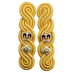 Genuine British Army Officers Ceremonial Gold Wire Cords Shoulder No Rank - NEW