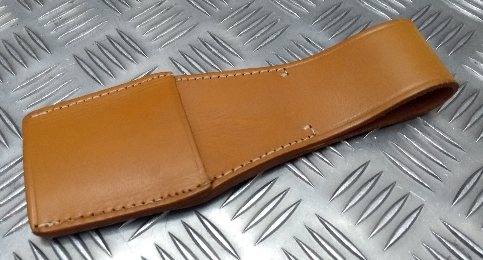 Vintage Baton Frog / Sheath Ceremonial & Parade Light Brown Leather by Hobson