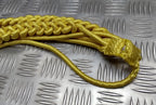 Bahrain Ceremonial Aiguillette Officers Lanyard Metallic Gold Insignia Tip Ends