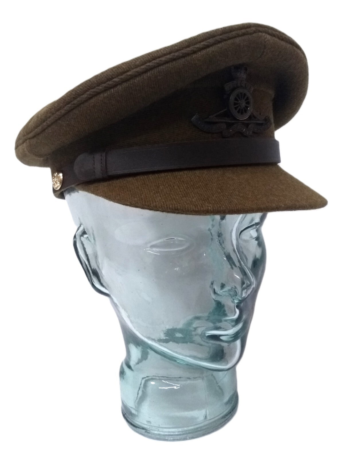 No2 Officer Hat Artillery British Army Full Insignia & Chin Strap Goldings 55cm