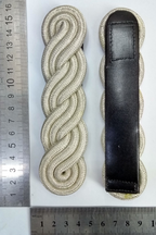 Genuine British Army Officers Ceremonial Silver Wire Cords Shoulder No Rank NEW