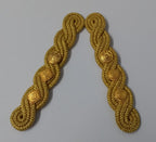Colonel Shoulder Cords Ceremonial Wire Cord Shoulder Epaulettes & Rank Pips