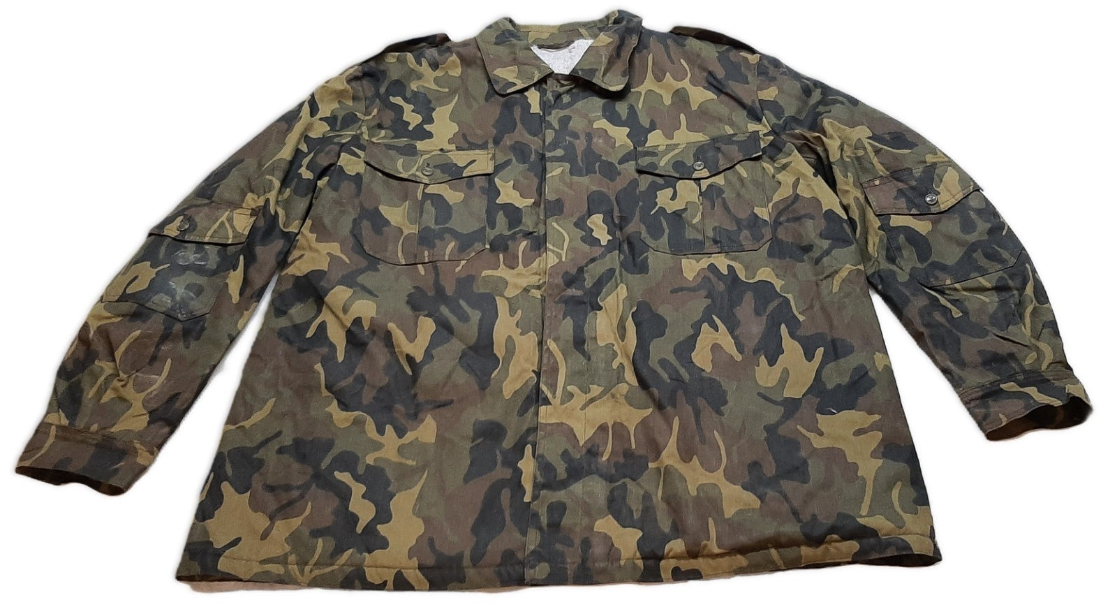 Army Combat Jacket Camouflage Full lined Cold Weather Camo Field Gear Big Size