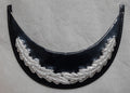 Officers Patent Peak British Forces Dress Hat Visor 1 Row Oak Leaf Silver Braid