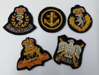 Genuine British Made Assorted Regiments Gold & Silver Wire Braid Badges ASPS303