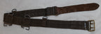 Vintage Belt Webbing Load Carry / Pistol Canvas / Leather WaistBelt Max 44"