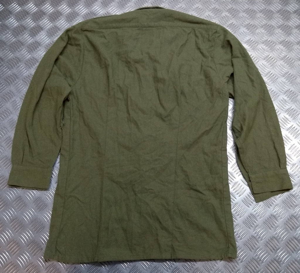 Vintage Combat Shirt British Olive Drab / Green Heavy Woolly Drill