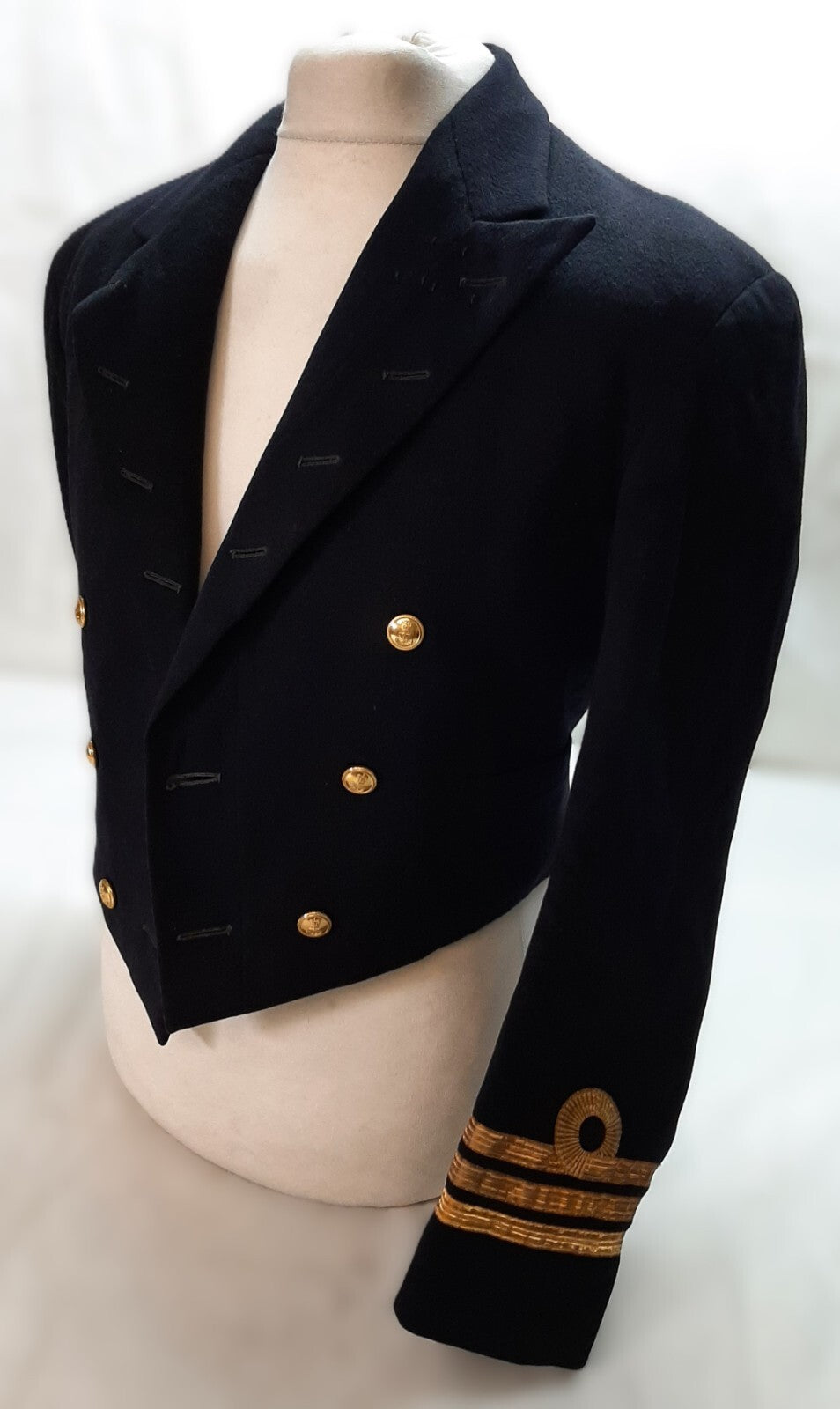 Navy Mess Jacket Com Rank Vintage British Naval Ofc Dress RN 1966
