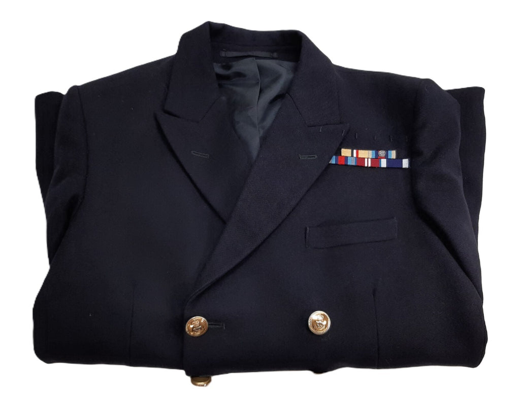 Royal Navy No1B Jacket Wool Barathea British Naval Style Navy 8 Buttons 100cm