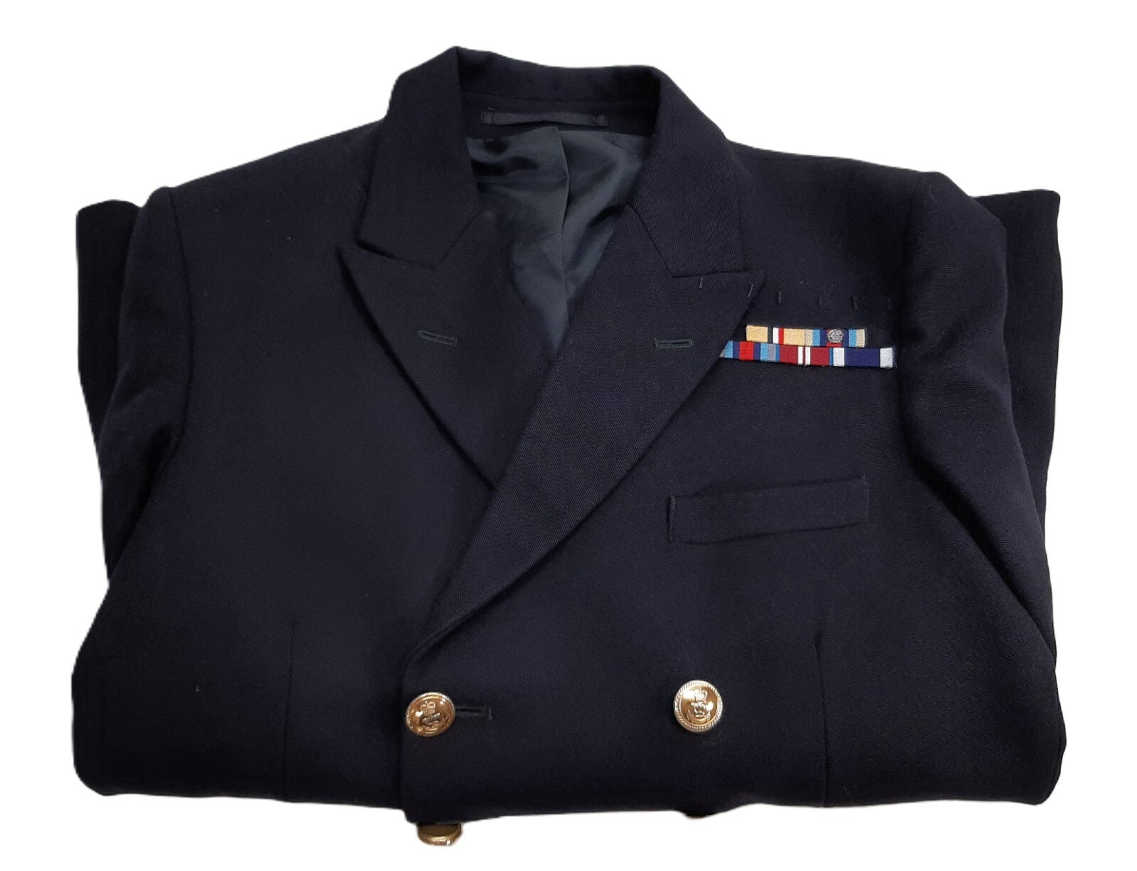 Royal Navy No1B Jacket Wool Barathea British Naval Style Navy 8 Buttons 100cm