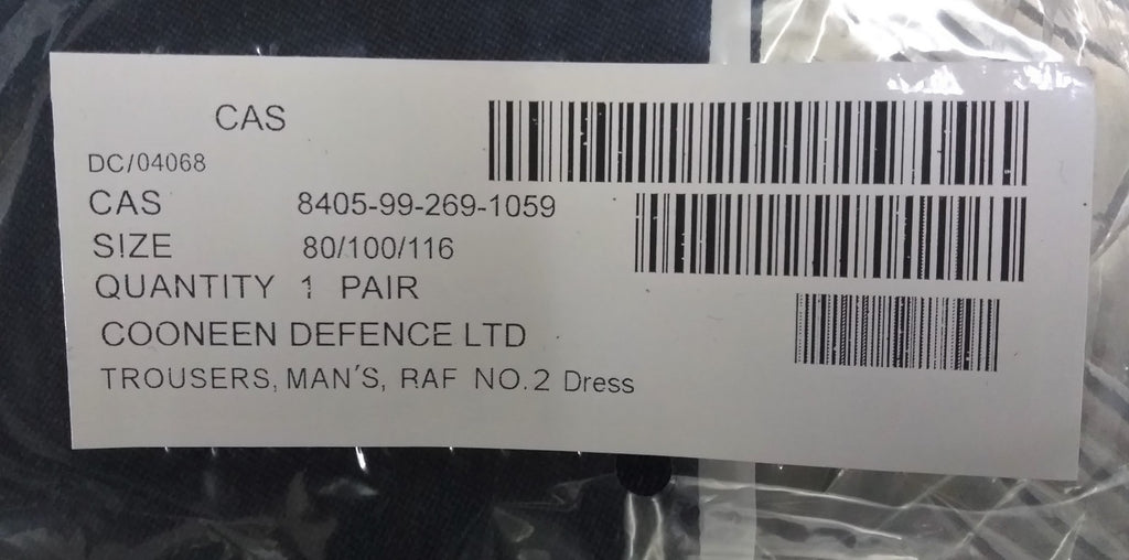 Air Force Trousers Mens No2 Dress RAF Royal Air Force Blue Grey Assorted Sizes New