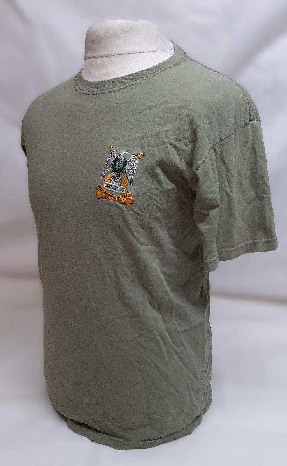 RSDG T-Shirt Used Green Short Sleeve Top Royal Scots Dragoon Medium