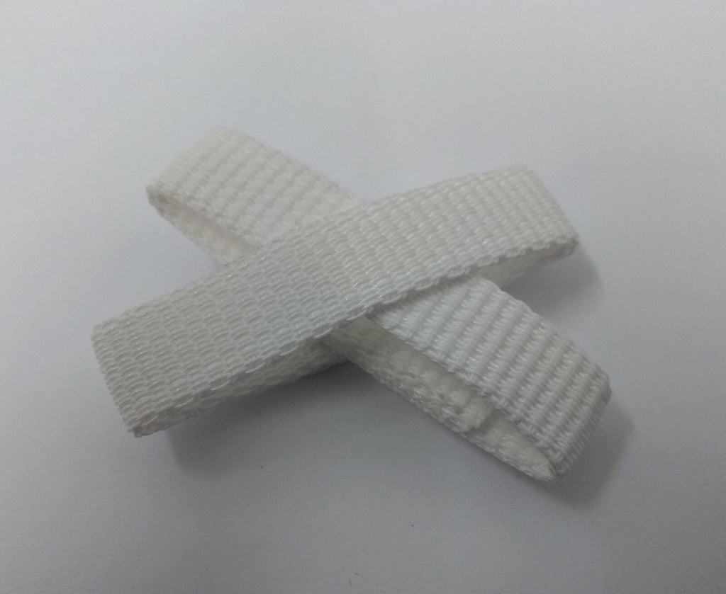 Genuine British Ceremonial White Issue Courlene Belt Keepers Stays