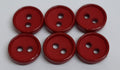 Ex Service Buttons Old Pattern British Made Maroon / Wine 2 Hole Size 11.3mm