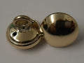 British Half Dome Gold Coloured Issue 22L Ring Back Buttons X2 ASBT308