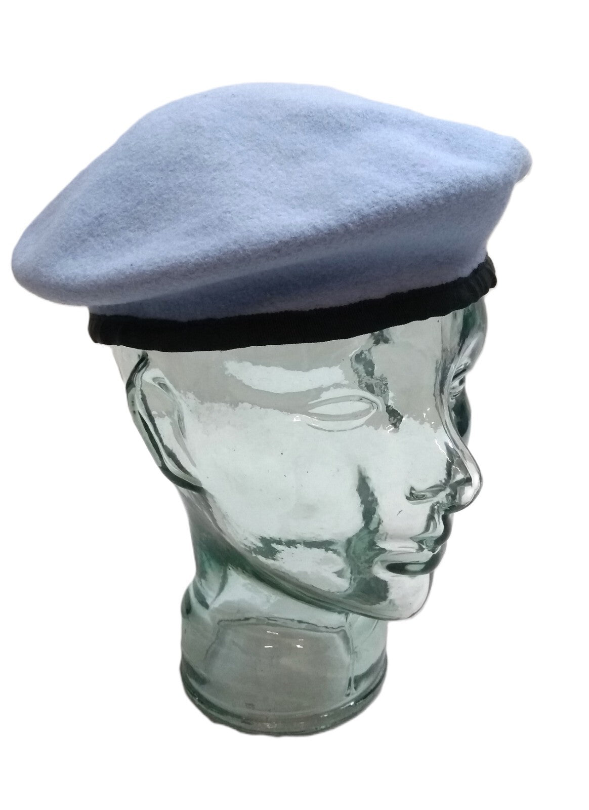 AAC Blue Beret Goldings Army Pattern 100% Wool / Silky Lining & Petersham Trim