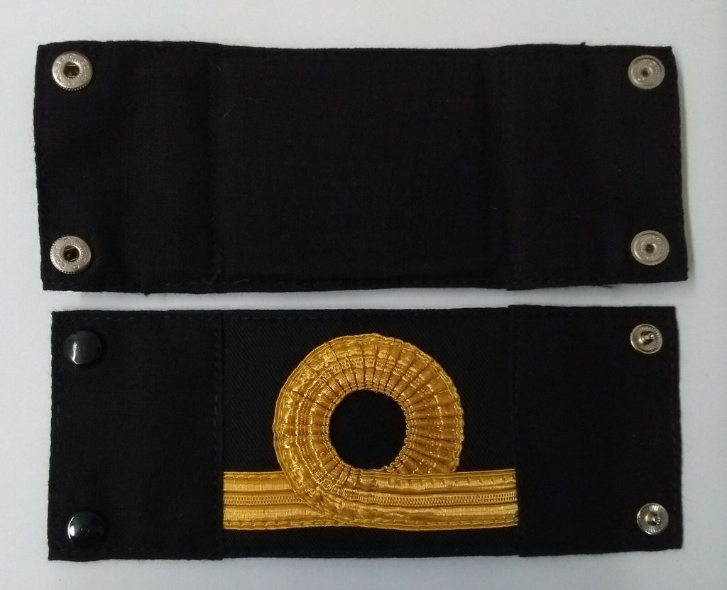 Genuine British Issue Royal Navy Sub Lieutenant Gold Lace Rank Slides RN SBLT 8