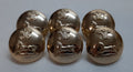 Large Army Buttons Rank Prince of Wales Own Regiment of Yorkshire Insignia X6