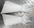 British Army Household Cavalry White Leather Gauntlet Parade Gloves Size 9