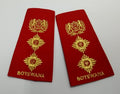 BDF Colonel Rank Shoulder Slide With Gold Braided Insignia Botswana Epaulettes