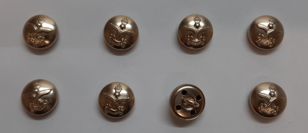 Gurkha Engineers Buttons X8 Small Size 22L Dress British Army "Queens" Insignia