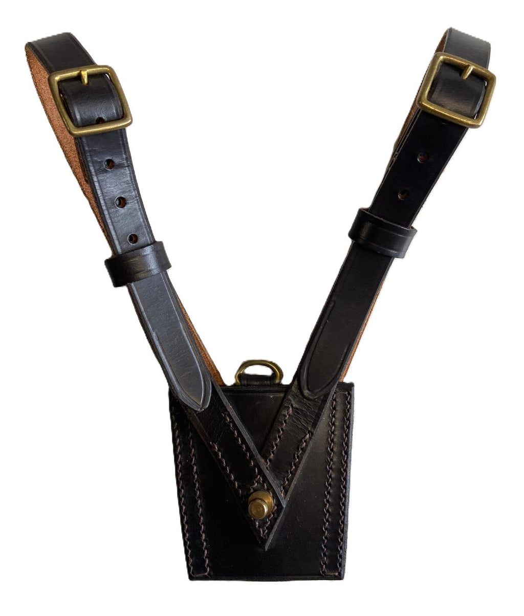British Army Officers Sam Browne Leather Sword Frog Genuine