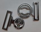 Abu Dhabi Buckle UAE Chrome Insignia Belt Locket Clasp Made in England 53mm