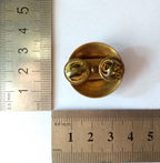 US Enlisted Man's Artillery Collar Dog / Domed / Snap pin backing