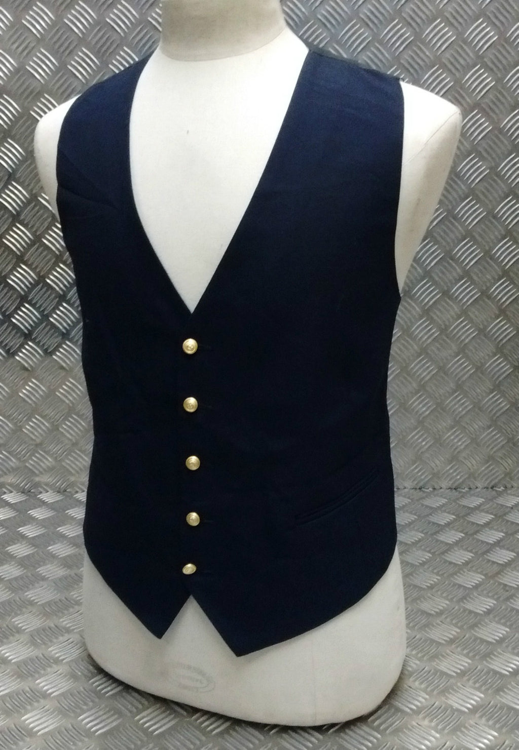 Naval Standard Dress Waistcoat With Metal Anchor Buttons - NEW