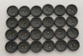 Ex Service Buttons Old Pattern British Made Mid Grey 2 Hole Size 12.5mm