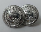 Genuine British Royal Navy Officers Flag Dress Buttons X2 RN Insignia ASBT119