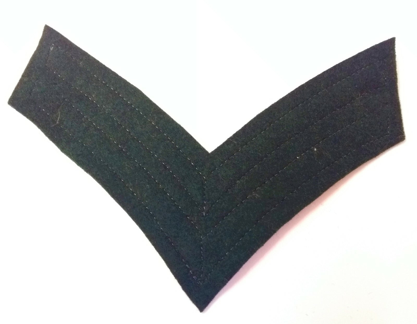 Vintage British Gold Wire 2 Bar Chevron on Green