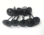 Genuine British Issue Subdued Metal Black Rosette Decoration x 10 NEW