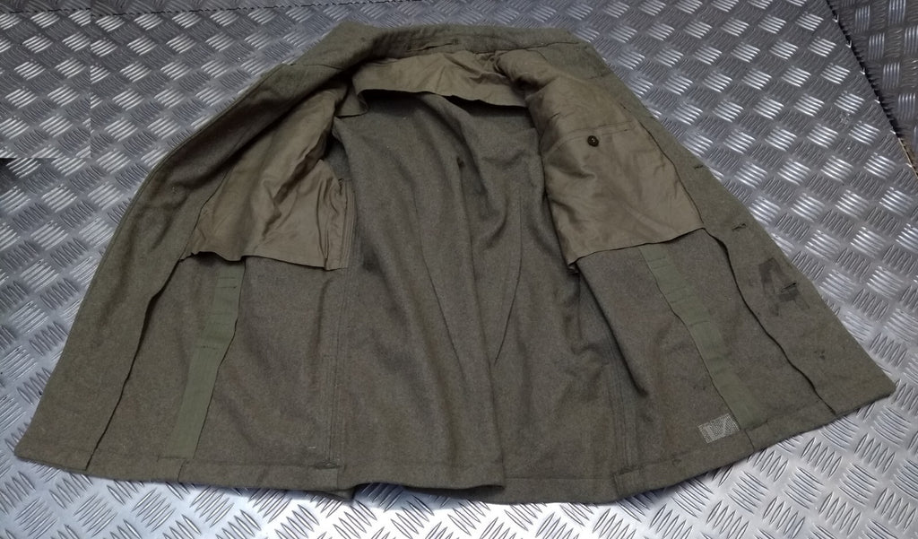 Vintage Field Jacket German Army 1960s Pattern Wool Serge Bundeswehr 104cm
