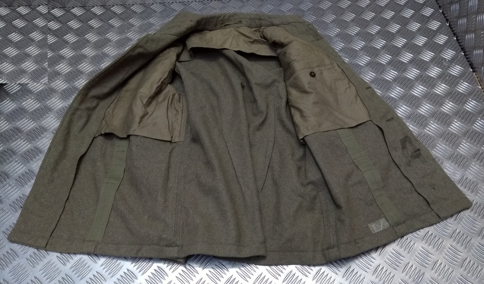 Vintage Field Jacket German Army 1960s Pattern Wool Serge Bundeswehr 104cm