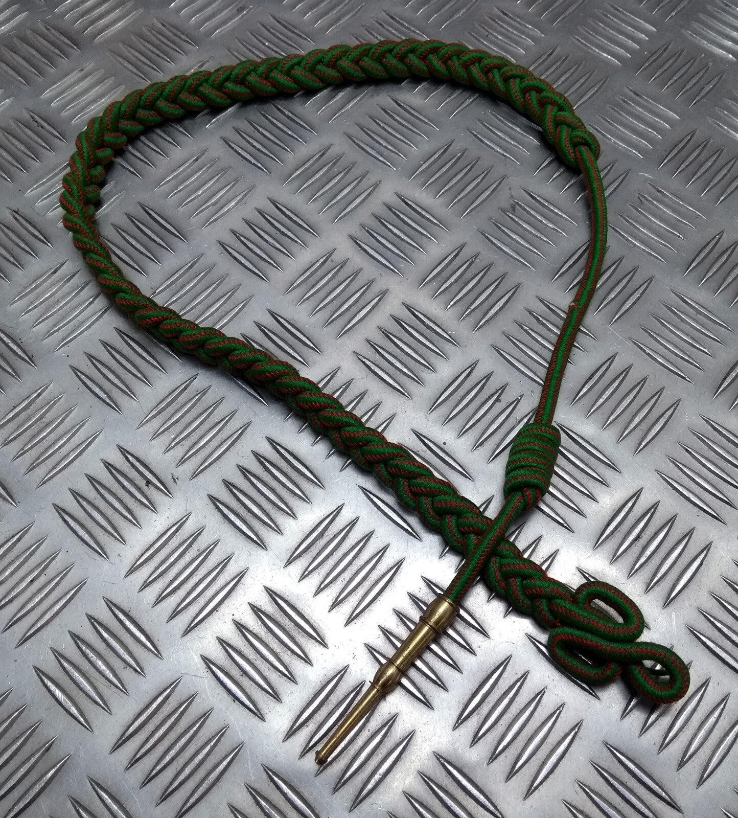 Vintage Aiguillette Officers Dress Cord For Ceremonial & Parade Gold Tip Ends