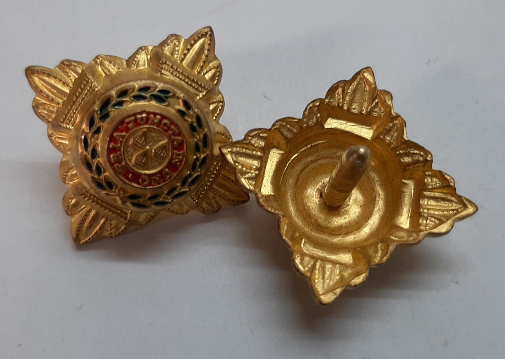 Vintage 2nd LT Rank Pips British Army Obsolete Dress Pattern Screw Post X2 Stars