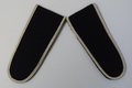 Shoulder Boards Slide On Melton Wool Type With Silver Braided Edging Dark Blue
